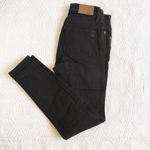 Madewell high rise black skinny jeans